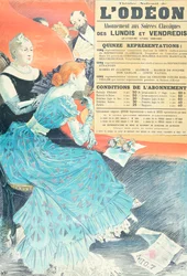 Advertisement for the Odeon Theatre, 1890